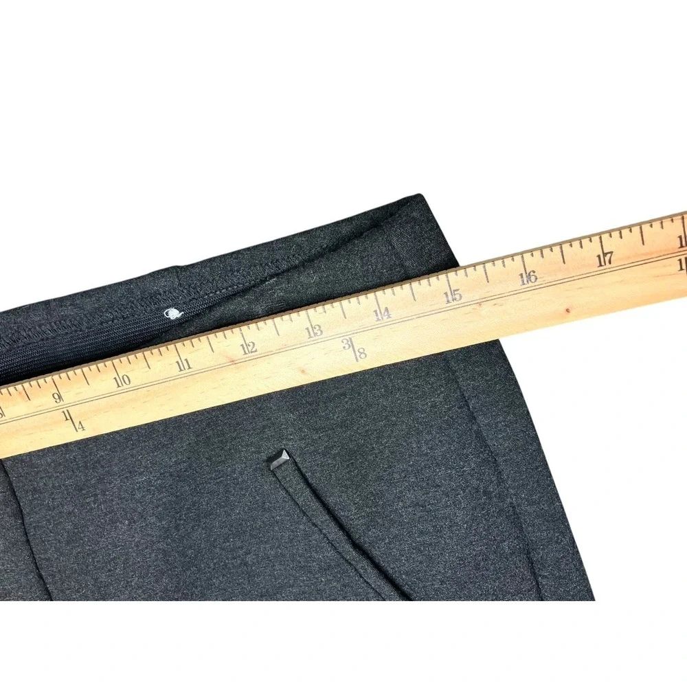 Chicos Juliet Ponte Knit Pull-On Pants Sz 0 (US 4) Dark Gray Minimalist Classic
